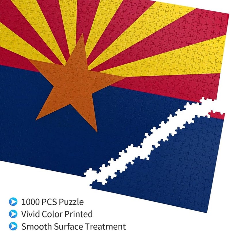 Arizona Flag Jigsaw Puzzle 1000 Pieces For Adults Home Decor 29 5 X 19 7 Inches - Image 2